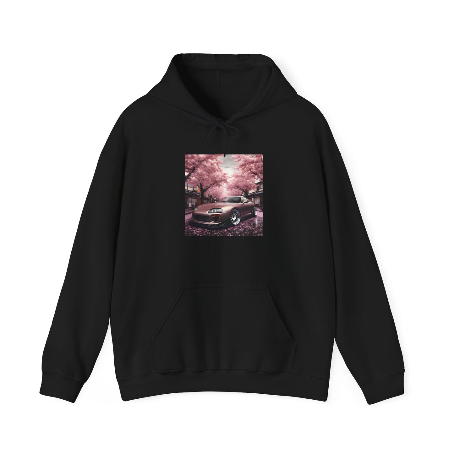 "A Supra and Cherry Blossoms" Unisex Hoodie