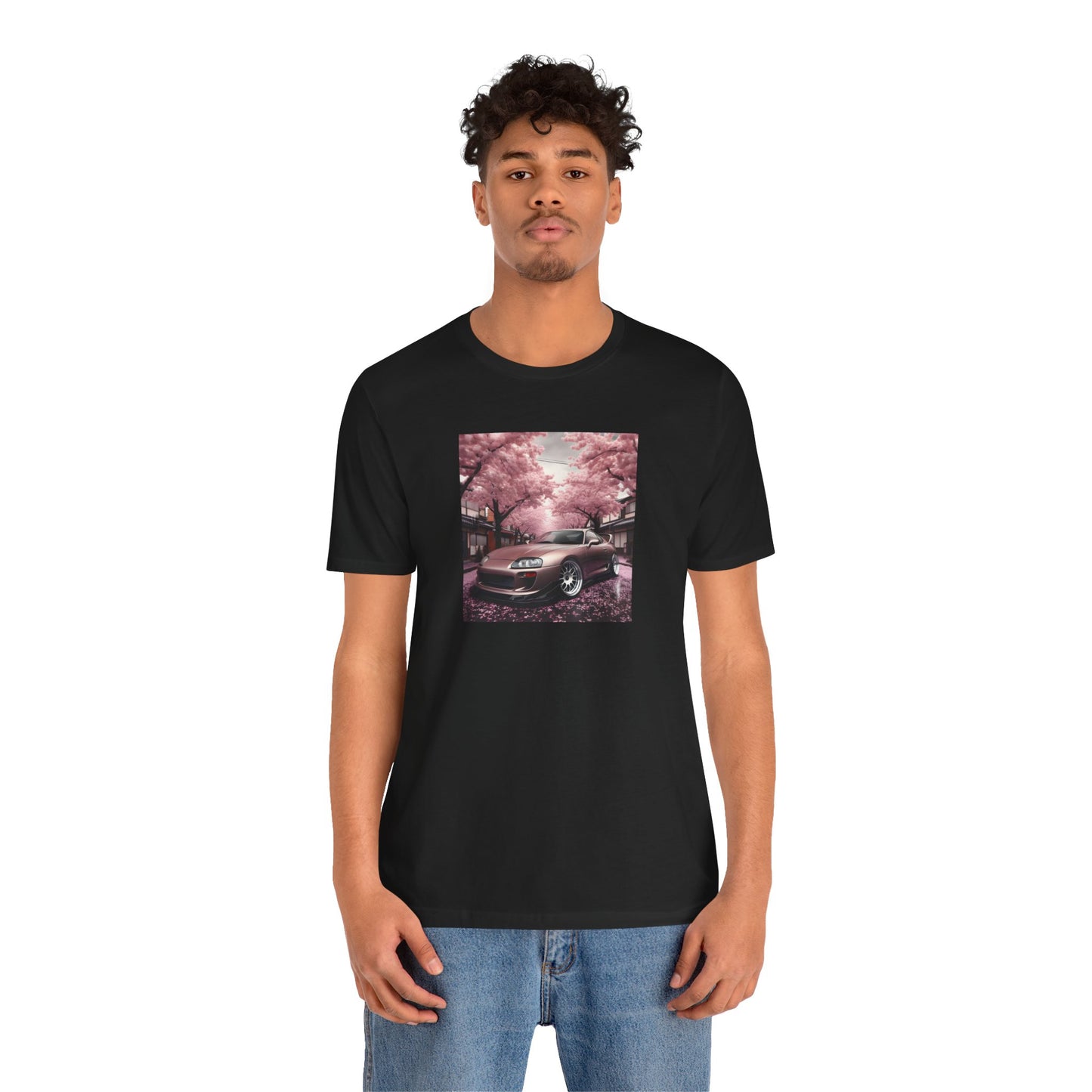 "A Supra and Cherry Blossoms" Unisex T-Shirt