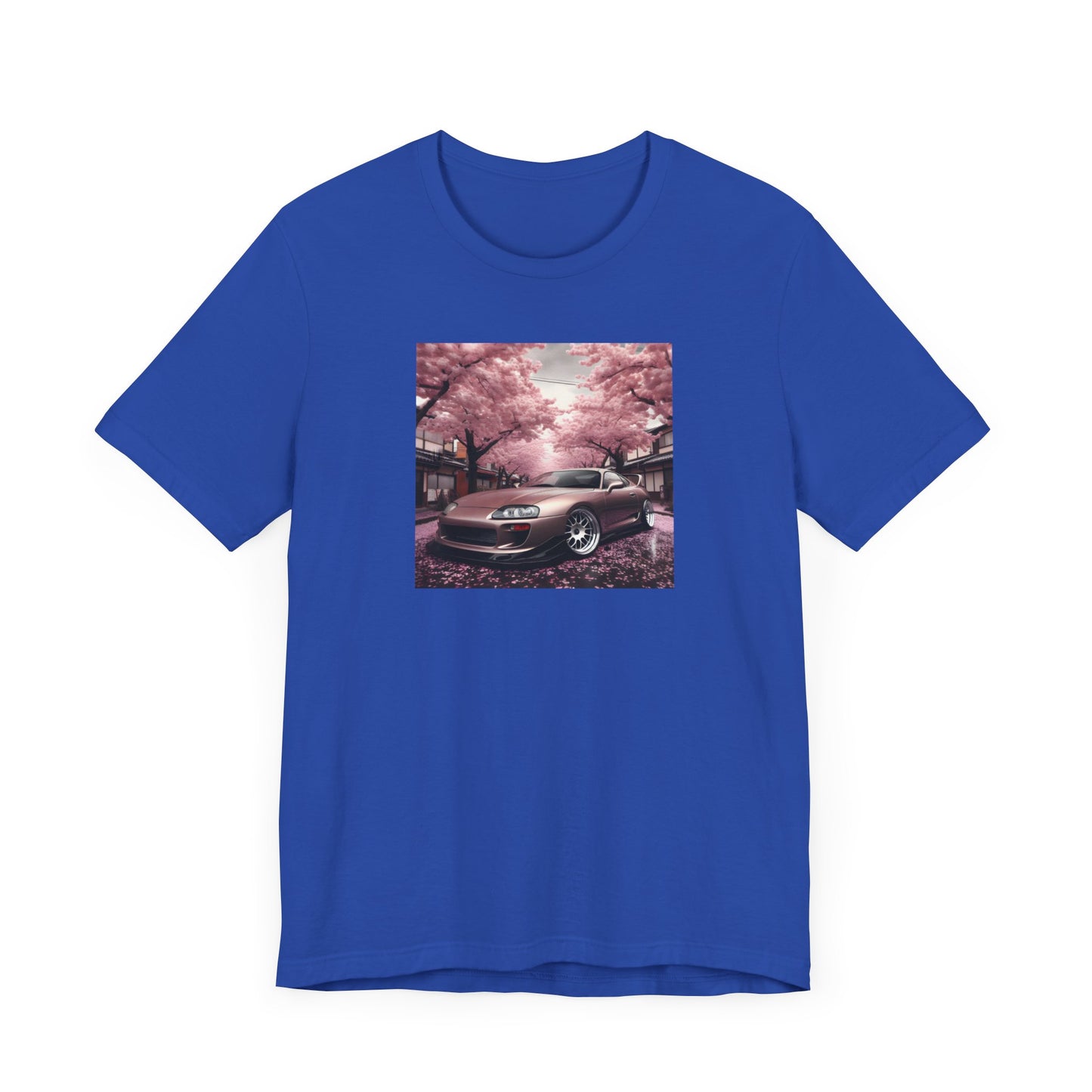 "A Supra and Cherry Blossoms" Unisex T-Shirt