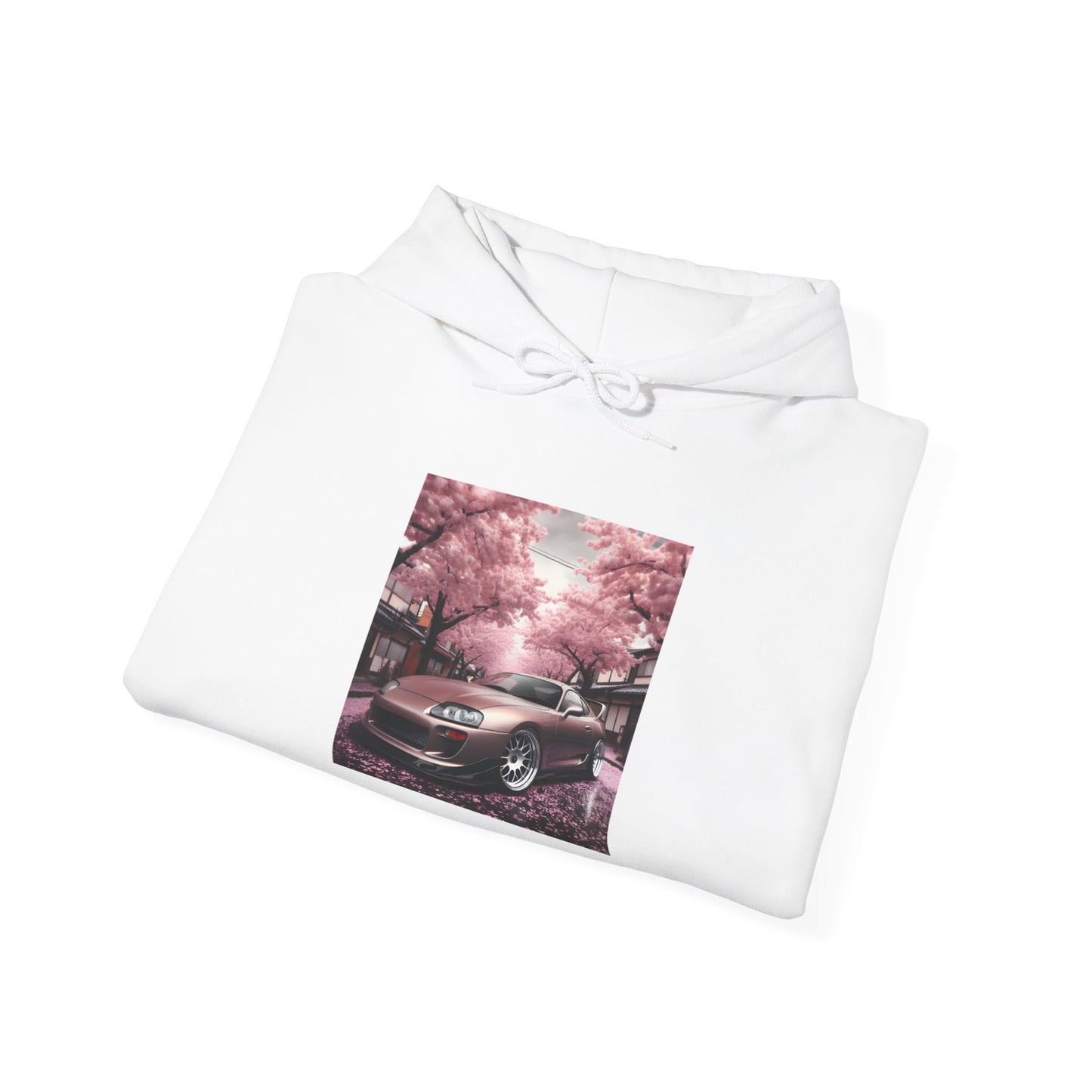 "A Supra and Cherry Blossoms" Unisex Hoodie