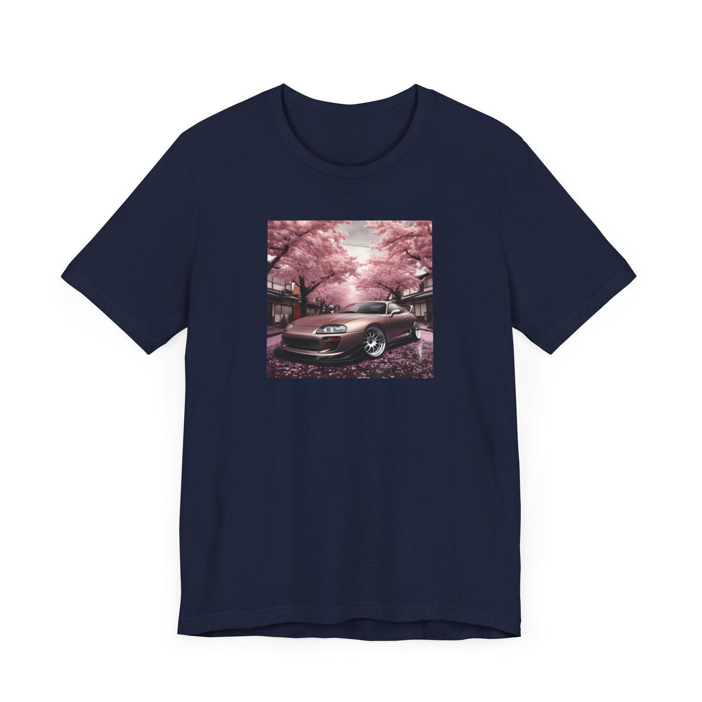 "A Supra and Cherry Blossoms" Unisex T-Shirt