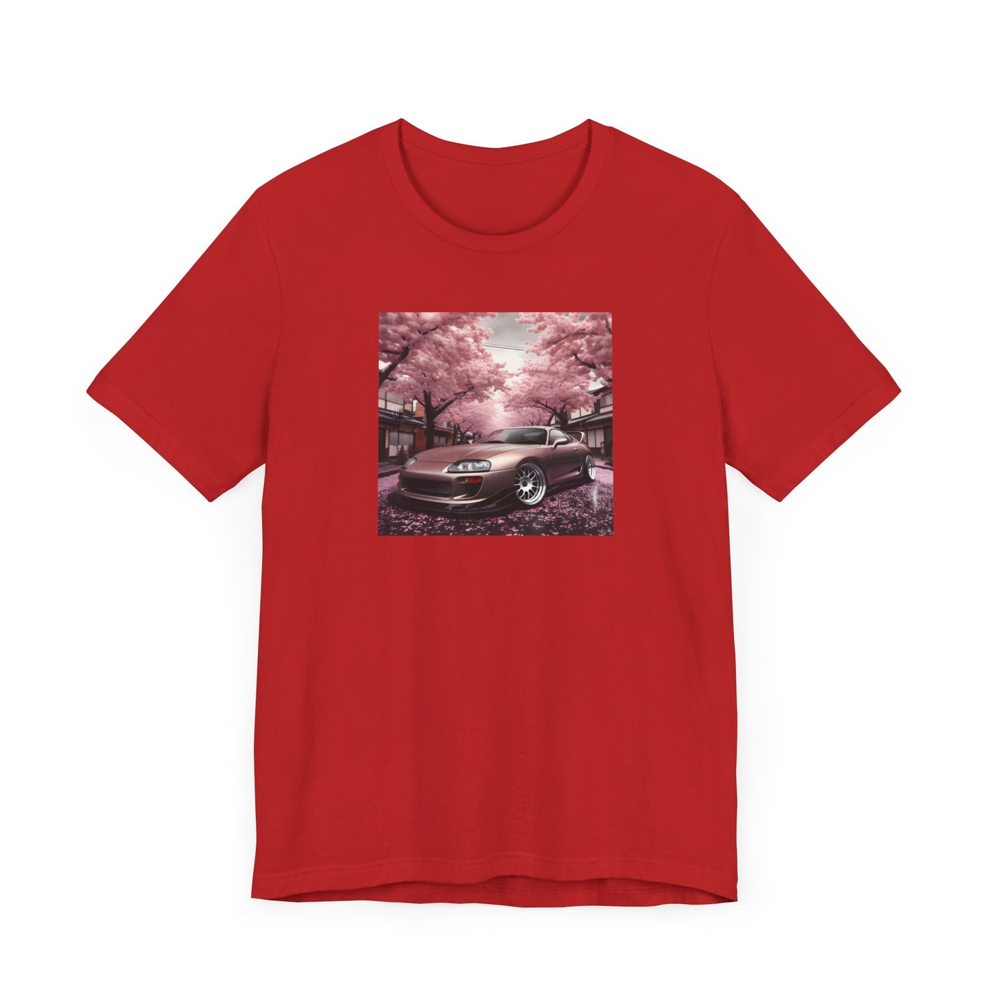 "A Supra and Cherry Blossoms" Unisex T-Shirt