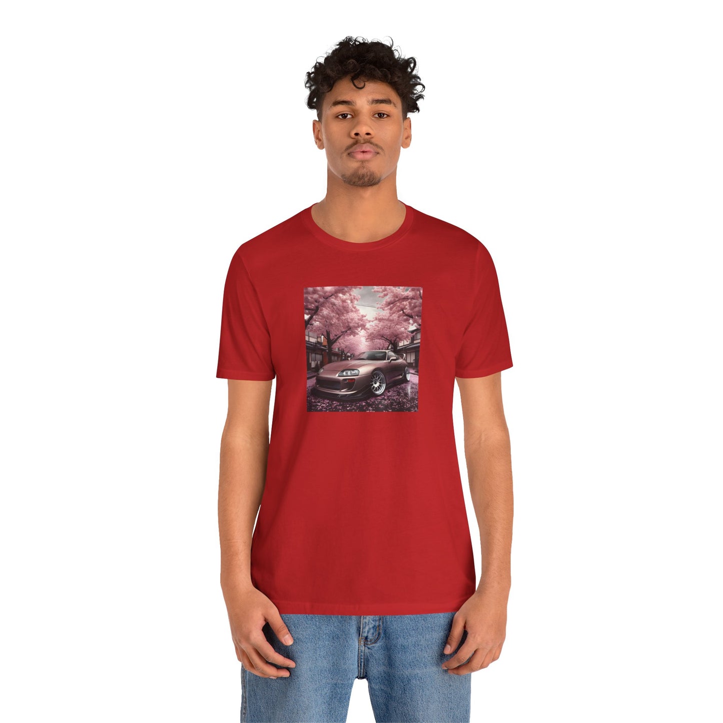 "A Supra and Cherry Blossoms" Unisex T-Shirt