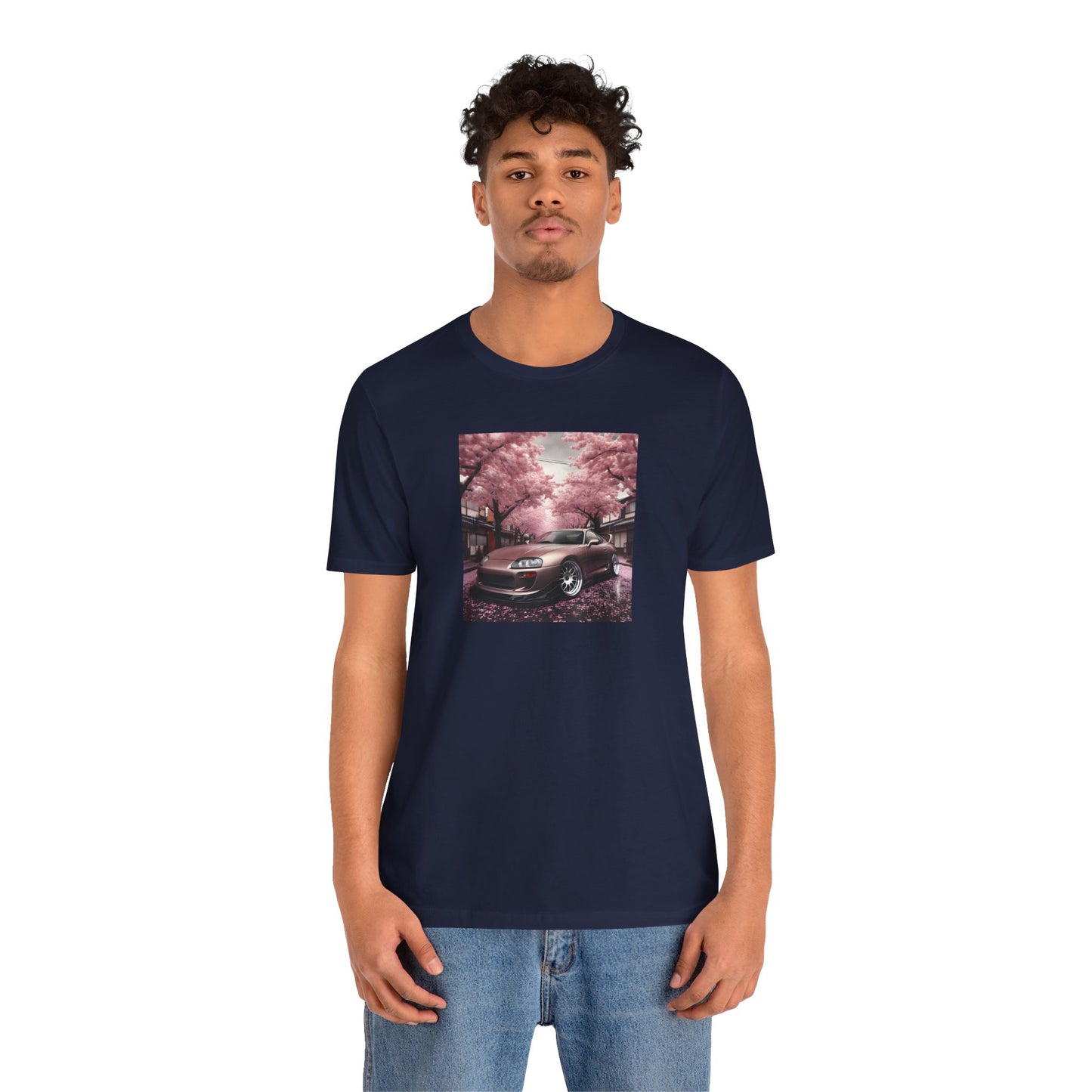 "A Supra and Cherry Blossoms" Unisex T-Shirt