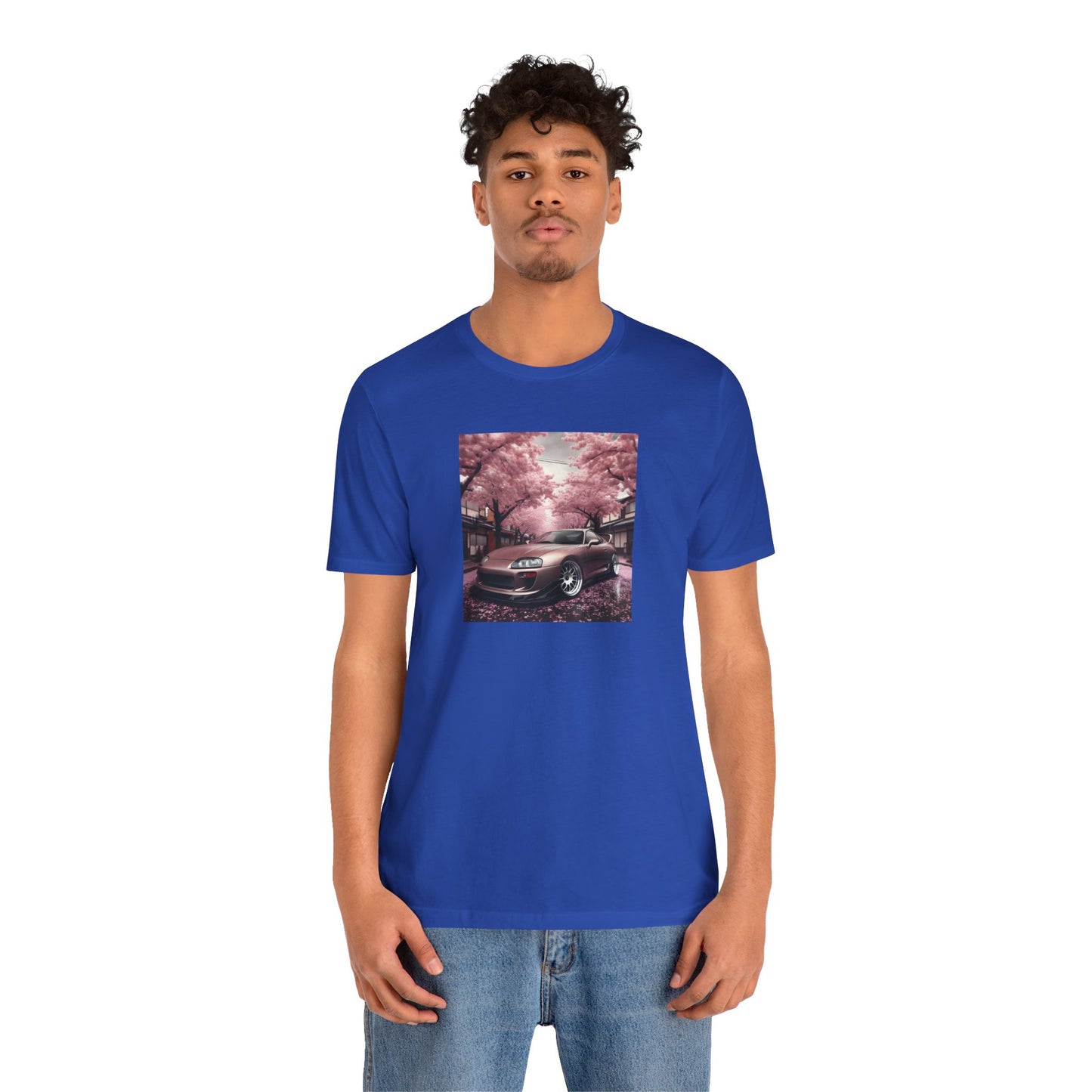 "A Supra and Cherry Blossoms" Unisex T-Shirt
