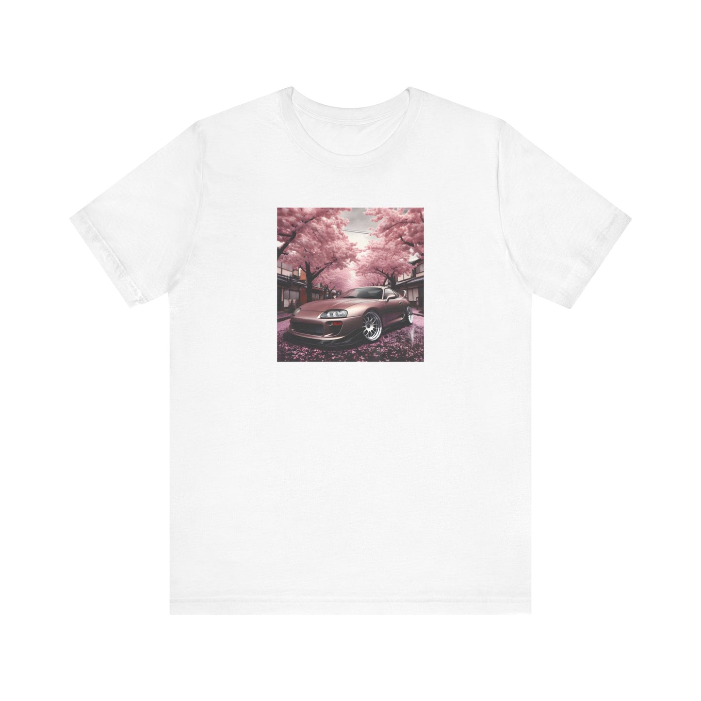 "A Supra and Cherry Blossoms" Unisex T-Shirt