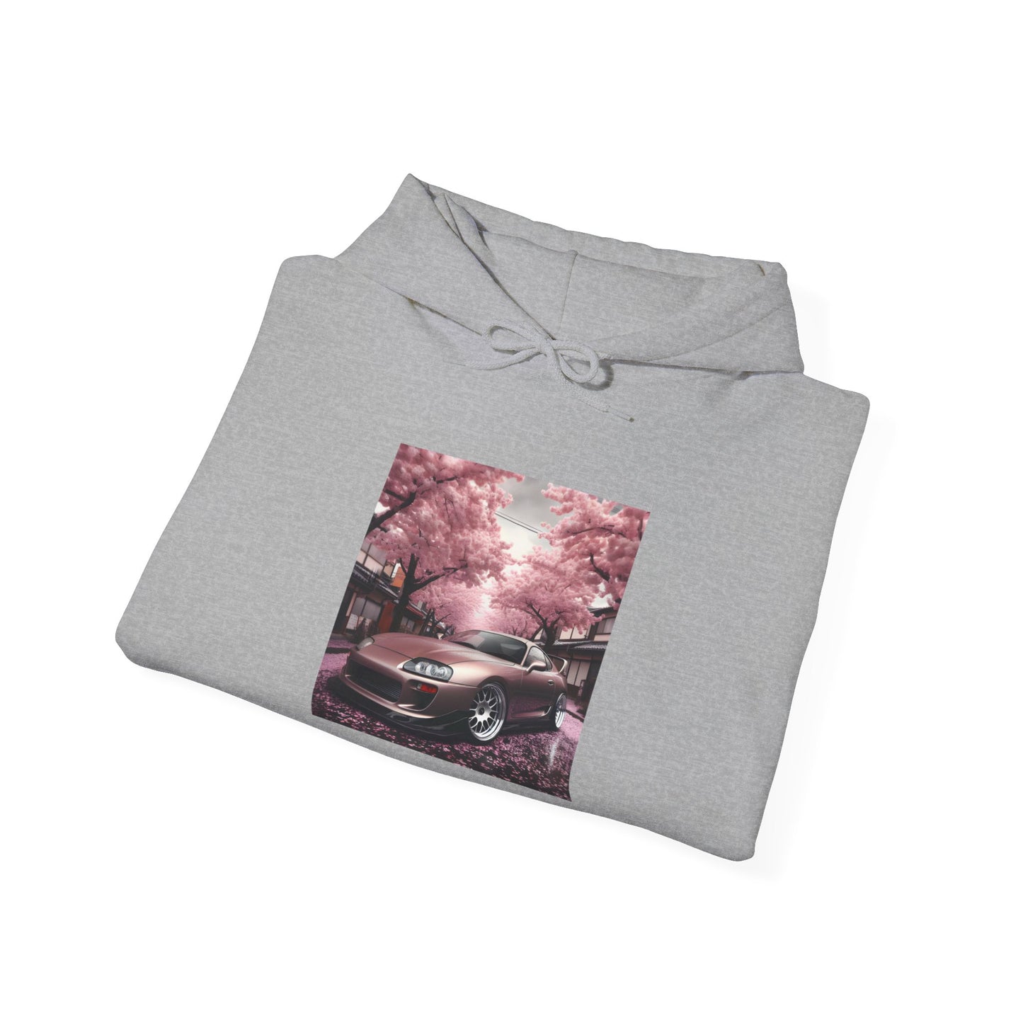 "A Supra and Cherry Blossoms" Unisex Hoodie