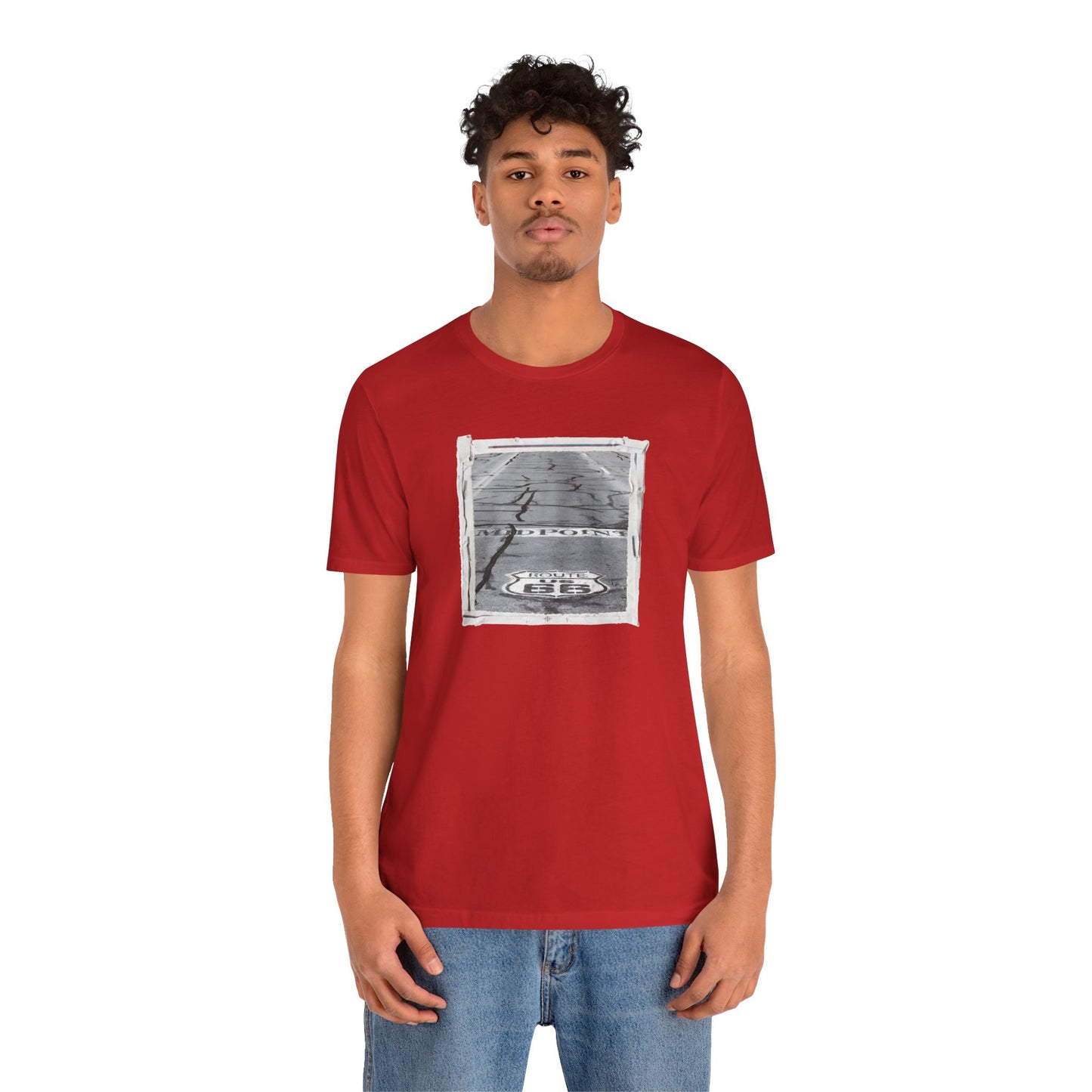 "The Midpoint of Route 66" Unisex T-Shirt