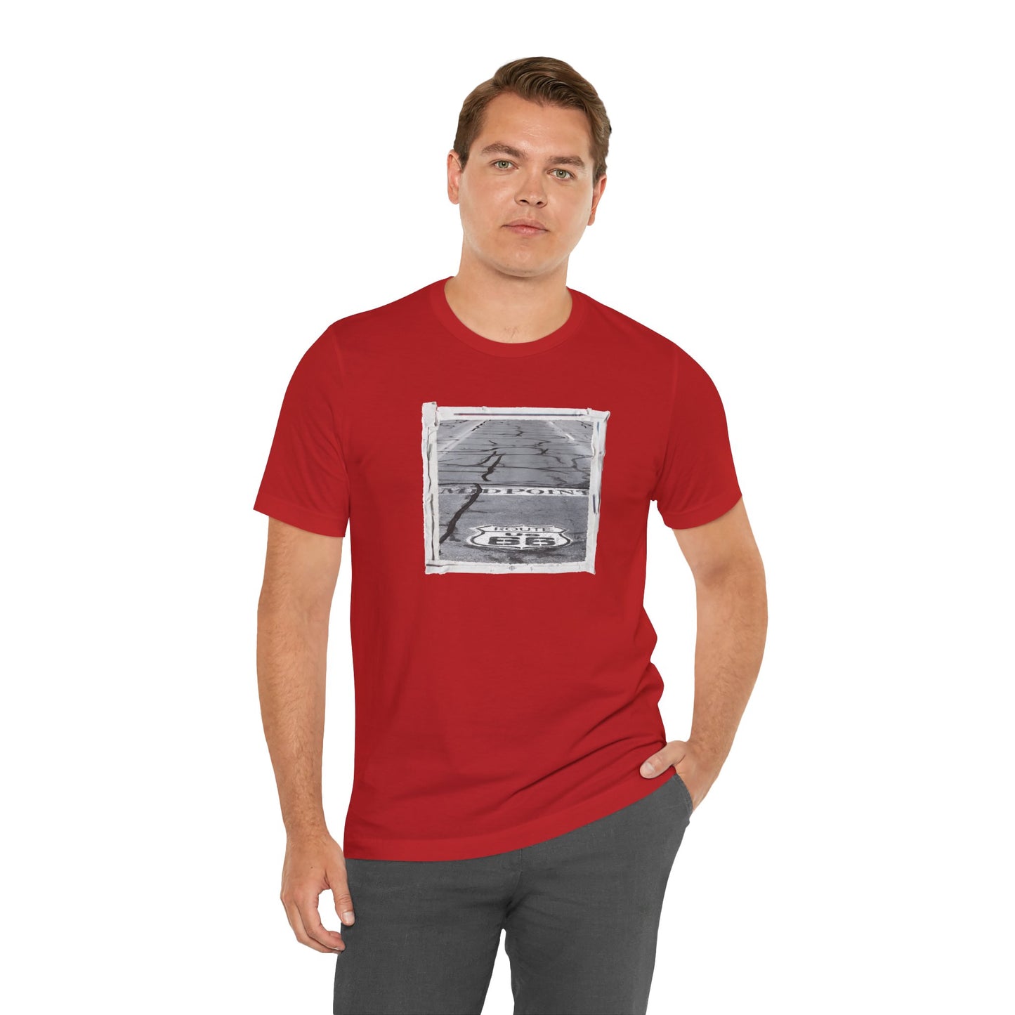 "The Midpoint of Route 66" Unisex T-Shirt