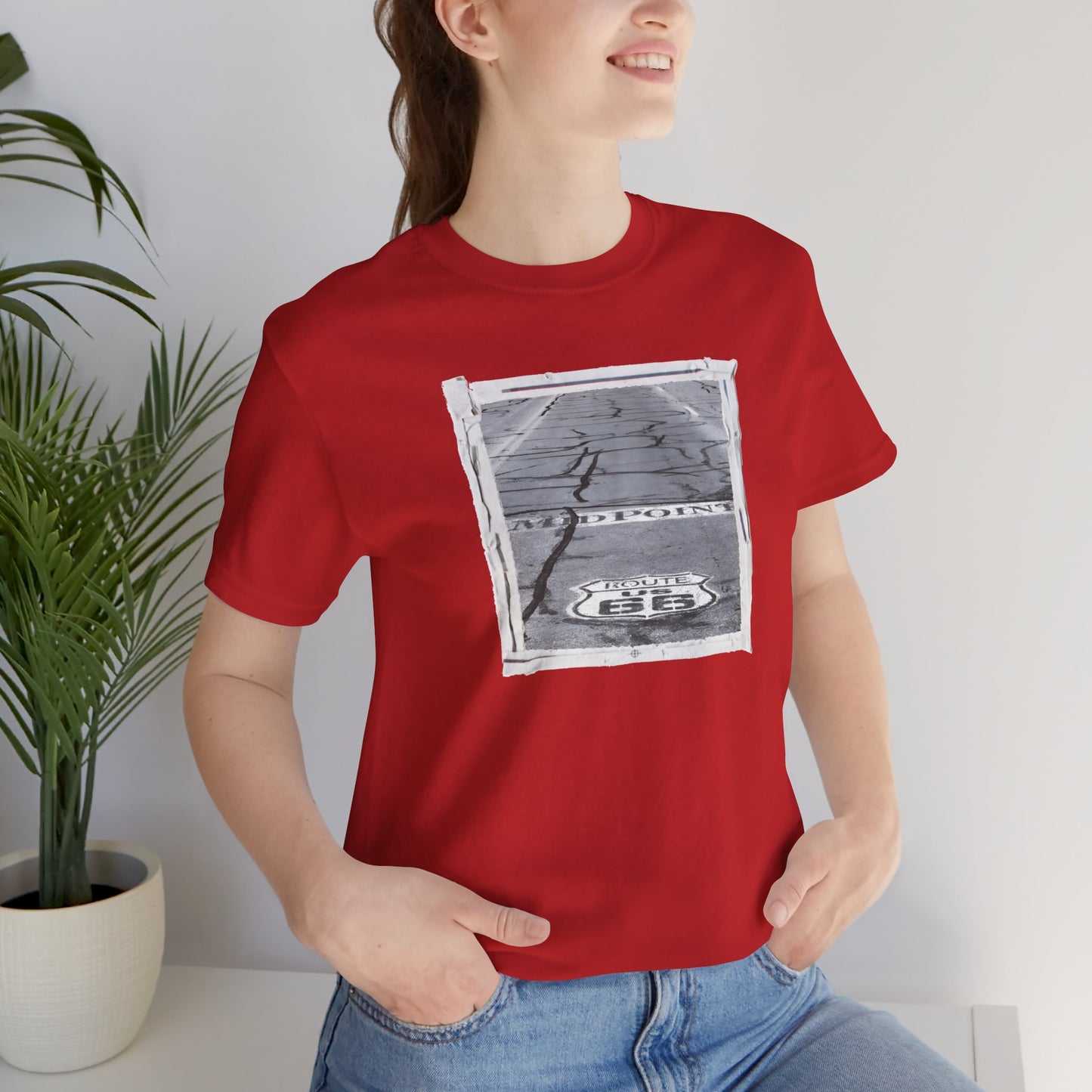 "The Midpoint of Route 66" Unisex T-Shirt