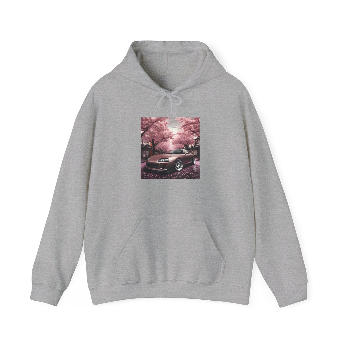 "A Supra and Cherry Blossoms" Unisex Hoodie
