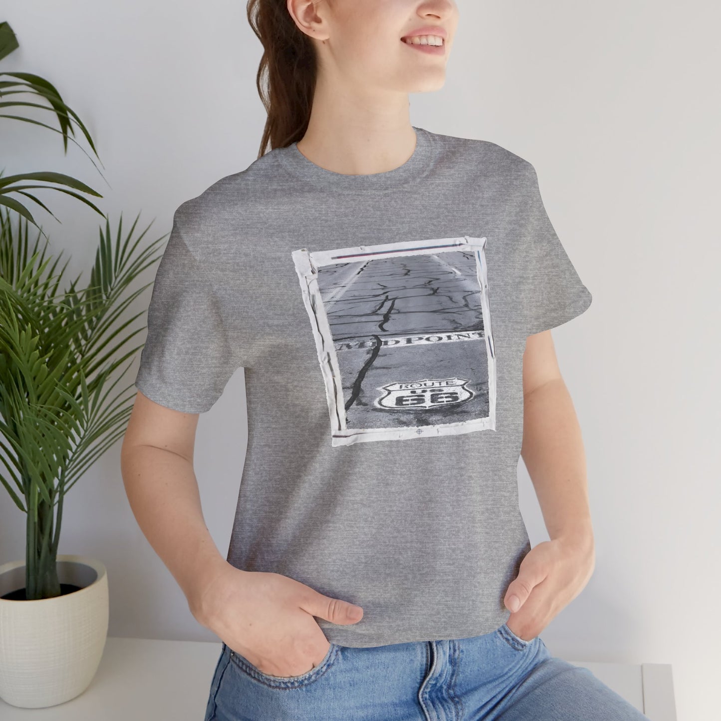 "The Midpoint of Route 66" Unisex T-Shirt